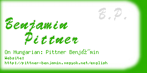 benjamin pittner business card